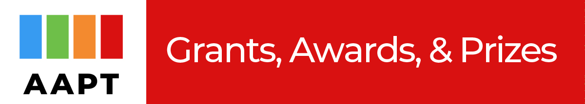 AAPT Grants, Awards, and Prizes Header image