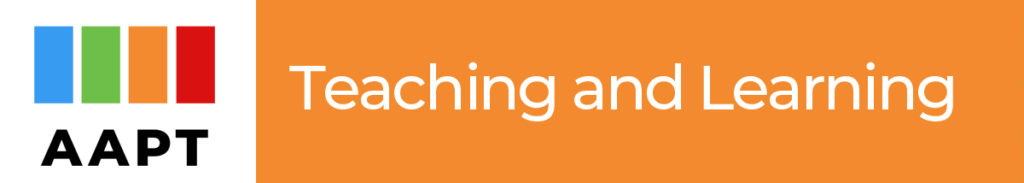 AAPT Teaching and Learning header image